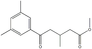 METHYL 5-(3,5-DIMETHYLPHENYL)-3-METHYL-5-OXOVALERATE Struktur