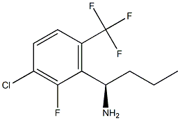 (1R)-1-[3-CHLORO-2-FLUORO-6-(TRIFLUOROMETHYL)PHENYL]BUTYLAMINE Struktur