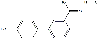 4'-AMINO-BIPHENYL-3-CARBOXYLIC ACID HYDROCHLORIDE Struktur