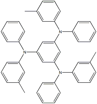 1,3,5-TRIS[(3-METHYLPHENYL)PHENYLAMINO]BENZENE Struktur