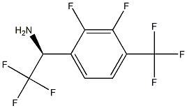 (1S)-1-[2,3-DIFLUORO-4-(TRIFLUOROMETHYL)PHENYL]-2,2,2-TRIFLUOROETHYLAMINE Struktur