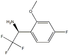 (1S)-2,2,2-TRIFLUORO-1-(4-FLUORO-2-METHOXYPHENYL)ETHYLAMINE Struktur