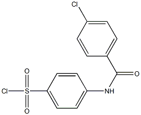 4-(4-CHLORO-BENZOYLAMINO)-BENZENESULFONYL CHLORIDE Struktur