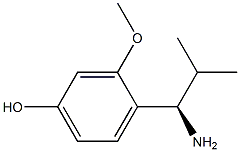 4-((1R)-1-AMINO-2-METHYLPROPYL)-3-METHOXYPHENOL Struktur