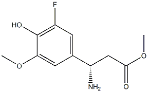 METHYL (3S)-3-AMINO-3-(5-FLUORO-4-HYDROXY-3-METHOXYPHENYL)PROPANOATE Struktur