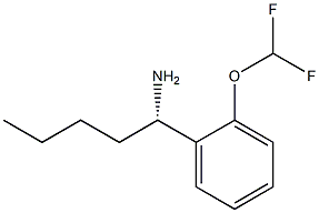 (1S)-1-[2-(DIFLUOROMETHOXY)PHENYL]PENTYLAMINE Struktur