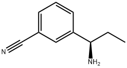 3-((1R)-1-AMINOPROPYL)BENZENECARBONITRILE Struktur