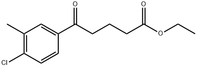 ETHYL 5-(4-CHLORO-3-METHYLPHENYL)-5-OXOVALERATE Struktur