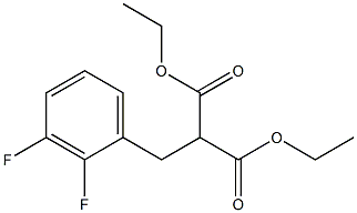 DIETHYL 2,3-DIFLUOROBENZYLMALONATE Struktur