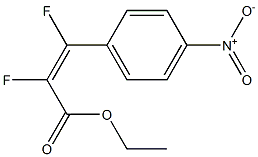 ETHYL (Z)-2,3-DIFLUORO-3-(4-NITROPHENYL)-2-PROPENOATE Struktur