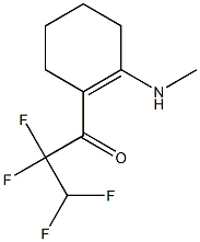 1-(N-METHYLAMINO)-2-(2,2,3,3-TETRAFLUOROPROPANOYL)CYCLOHEXENE Struktur