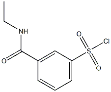 3-[(ETHYLAMINO)CARBONYL]BENZENESULFONYL CHLORIDE Struktur