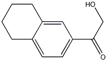 2-HYDROXY-1-(5,6,7,8-TETRAHYDRONAPHTHALEN-2-YL)ETHANONE Struktur