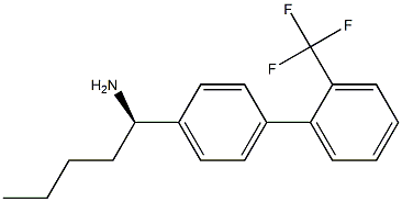 (1R)-1-(4-[2-(TRIFLUOROMETHYL)PHENYL]PHENYL)PENTYLAMINE Struktur