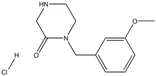 1-(3-METHOXY-BENZYL)-PIPERAZIN-2-ONE HYDROCHLORIDE Struktur