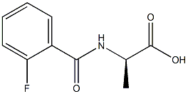 (2R)-2-[(2-FLUOROBENZOYL)AMINO]PROPANOIC ACID Struktur