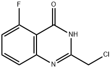 2-CHLOROMETHYL-5-FLUORO-3H-QUINAZOLIN-4-ONE Struktur