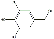 3-CHLORO-5-(HYDROXYMETHYL)BENZENE-1,2-DIOL Struktur