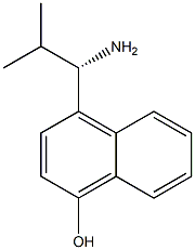 4-((1S)-1-AMINO-2-METHYLPROPYL)NAPHTHOL Struktur