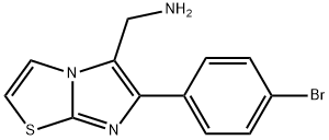 C-[6-(4-BROMO-PHENYL)-IMIDAZO[2,1-B]THIAZOL-5-YL]-METHYLAMINE OXALIC ACID SALT Struktur