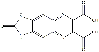 2-OXO-2,3-DIHYDRO-1H-IMIDAZO[4,5-G]QUINOXALINE-6,7-DICARBOXYLIC ACID Struktur