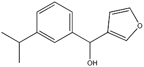 3-FURYL-(3-ISOPROPYLPHENYL)METHANOL Struktur