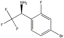 (1S)-1-(4-BROMO-2-FLUOROPHENYL)-2,2,2-TRIFLUOROETHYLAMINE Struktur