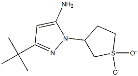 3-TERT-BUTYL-1-(1,1-DIOXIDOTETRAHYDROTHIEN-3-YL)-1H-PYRAZOL-5-AMINE Struktur