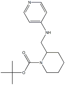 1-BOC-2-(PYRIDIN-4-YLAMINOMETHYL)-PIPERIDINE Struktur