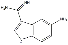 5-AMINOINDOLE-3-CARBOXAMIDINE Struktur