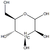 D-[3-13C]MANNOSE Struktur