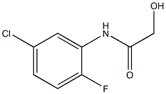 N-(5-CHLORO-2-FLUOROPHENYL)-2-HYDROXYACETAMIDE Struktur