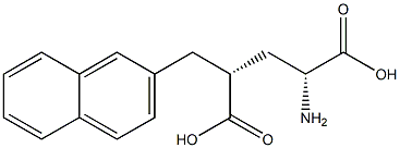 (2R,4R)-2-AMINO-4-NAPHTHALEN-2-YLMETHYL-PENTANEDIOIC ACID Struktur