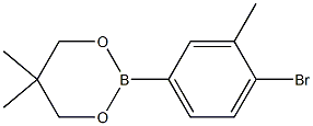 2-(4-BROMO-3-METHYLPHENYL)-5,5-DIMETHYL-1,3,2-DIOXABORINANE Struktur