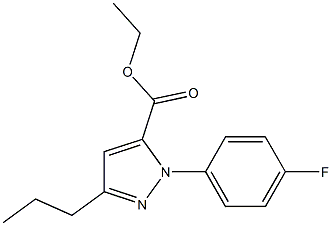 1-(4-FLUOROPHENYL)-3-PROPYL-1H-PYRAZOLE-5-CARBOXYLIC ACID ETHYL ESTER Struktur