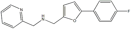 1-(5-(4-FLUOROPHENYL)-2-FURYL)-N-(PYRIDIN-2-YLMETHYL)METHANAMINE Struktur