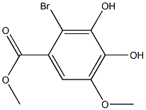 METHYL 2-BROMO-3,4-DIHYDROXY-5-METHOXYBENZOATE Struktur