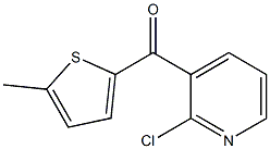 2-CHLORO-3-(5-METHYL-2-THENOYL)PYRIDINE Struktur