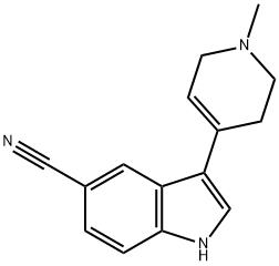 3-(1-METHYL-1,2,3,6-TETRAHYDRO-4-PYRIDINYL)-1H-INDOLE-5-CARBONITRILE Struktur