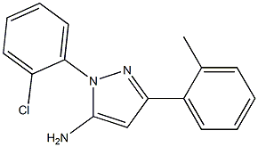 1-(2-CHLOROPHENYL)-3-O-TOLYL-1H-PYRAZOL-5-AMINE Struktur