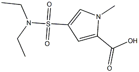 4-[(DIETHYLAMINO)SULFONYL]-1-METHYL-1H-PYRROLE-2-CARBOXYLIC ACID Struktur