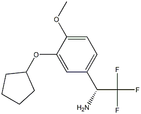 (1R)-1-(3-CYCLOPENTYLOXY-4-METHOXYPHENYL)-2,2,2-TRIFLUOROETHYLAMINE Struktur