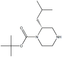 (R)-2-ISOBUTYL-PIPERAZINE-1-CARBOXYLIC ACID TERT-BUTYL ESTER Struktur