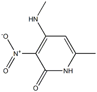 6-METHYL-4-(METHYLAMINO)-3-NITROPYRIDIN-2(1H)-ONE Struktur