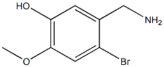 2-BROMO-5-HYDROXY-4-METHOXYBENZYLAMINE Struktur