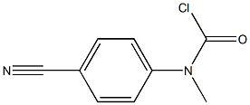 N-(4-CYANO-PHENYL)-N-METHYL-CARBAMOYLCHLORIDE Struktur