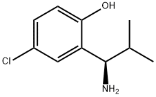 2-((1R)-1-AMINO-2-METHYLPROPYL)-4-CHLOROPHENOL Struktur