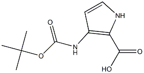 3-TERT-BUTOXYCARBONYLAMINO-1H-PYRROLE-2-CARBOXYLIC ACID Struktur