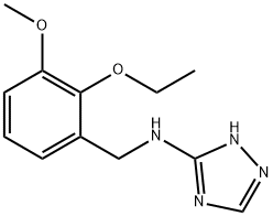 N-(2-ETHOXY-3-METHOXYBENZYL)-1H-1,2,4-TRIAZOL-3-AMINE Struktur