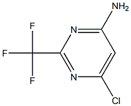 6-CHLORO-2-(TRIFLUOROMETHYL)PYRIMIDIN-4-AMINE Struktur